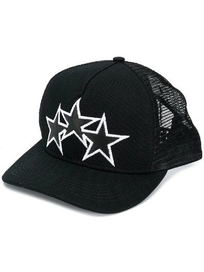 Amiri Star Embroidered Trucker Hat In Black
