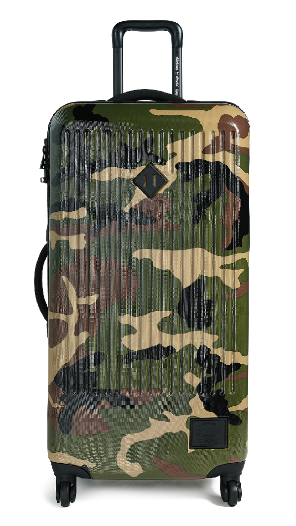camouflage suitcase with wheels