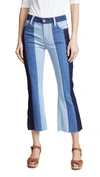 7 FOR ALL MANKIND PATCHWORK CROPPED ALI JEANS