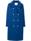 MACKINTOSH MACKINTOSH DOUBLE-BREASTED COAT - BLUE,RO210512723235