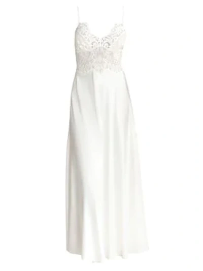 Jonquil Lace Slip Gown In Ivory