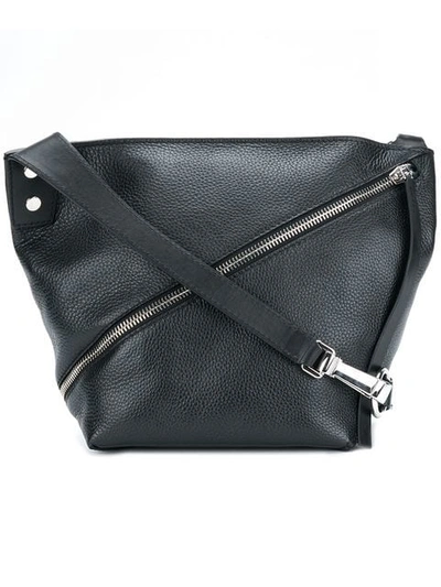 Proenza Schouler Small Pebbled Leather Zip Hobo In Black