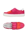 TOD'S TOD'S WOMAN SNEAKERS FUCHSIA SIZE 4.5 LEATHER,11397805MG 2