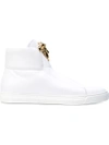 Versace Medusa Hi-top Sneakers In D01o White/
