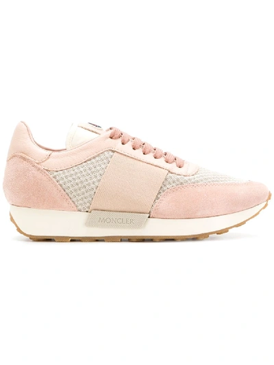 Moncler Waffled Runner Trainers In Beige