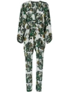 ANDREA MARQUES ANDREA MARQUES WIDE SLEEVES PRINTED JUMPSUIT - EST VEREDAS,MACACAOMGAMPLA12519514