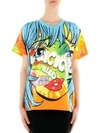 Moschino Oversized Printed Jersey T-shirt In Multi