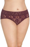 Hanky Panky French Briefs In Dark Dahlia