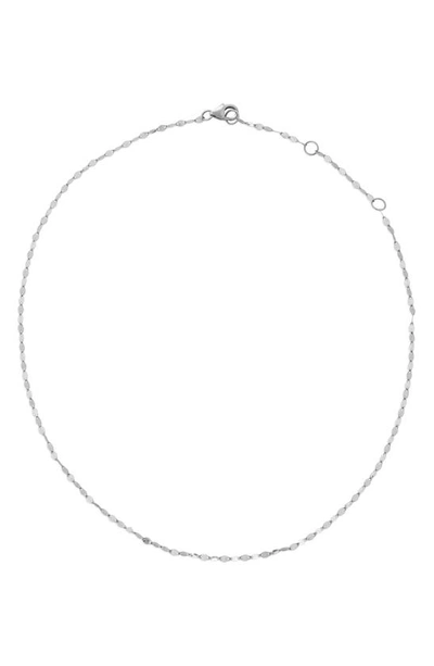 Lana 14k Blake Single-strand Choker Necklace In White/gold