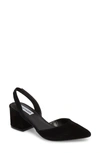 Steve Madden Day Pump In Black Sued