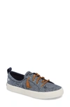 Sperry Crest Vibe Slip-on Sneaker In Navy Chambray Canvas