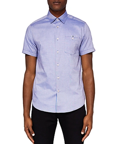 Ted Baker Wallo Regular Fit Oxford Button-down Shirt In Blue