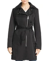 VINCE CAMUTO ASYMMETRIC FRONT BELTED TRENCH COAT,P8021