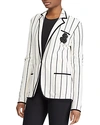 RALPH LAUREN LAUREN RALPH LAUREN STRIPED KNIT BLAZER,200698014001