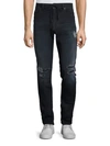 DIESEL Thavar Distressed Skinny-Fit Jeans,0400097501565
