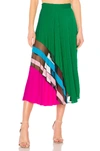 MILLY PLEATED MAXI SKIRT