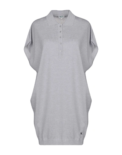 Kenzo Short Dress In Light Grey