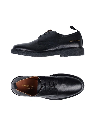 Common Projects Laced Shoes In Black