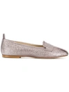 Anna Baiguera Glitter Ballerina Shoes In Pink