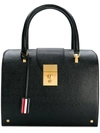 Thom Browne Mrs. Thom Lucido Leather Tote Bag In Black