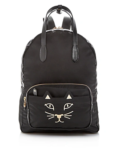 Charlotte Olympia Purrrfect Backpack In Black