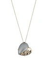 ALEXIS BITTAR GRATER HEART PENDANT NECKLACE, 16,AB81N003019