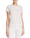 Atm Anthony Thomas Melillo Crew Neck Slub T-shirt In Faded Rose