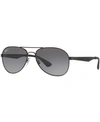 Ray Ban Ray-ban Polarized Sunglasses, Rb3549 In Gray Gradient Polar/black