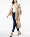 STEVE MADDEN FLORAL-PRINT DUSTER COVER UP