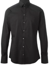 Dolce & Gabbana Classic Plain Shirt In Black