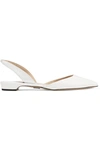 PAUL ANDREW RHEA PATENT-LEATHER POINT-TOE FLATS