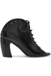 ANN DEMEULEMEESTER LACE-UP LEATHER SANDALS