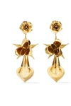 JENNIFER BEHR LILY ROSE GOLD-PLATED EARRINGS