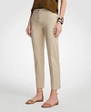 Ann Taylor The Petite Crop Pant - Curvy Fit In Coastal Beige