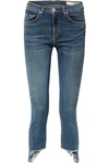 RAG & BONE The Capri distressed low-rise skinny jeans