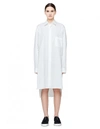 Y-3 Y-3 WHITE COTTON SHIRT-DRESS,CY6866
