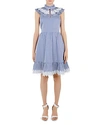 TED BAKER COTTONED ON KIKKII LACE-APPLIQUE DRESS,WH8W-GDL9-KIKKII