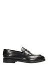 LANVIN BLACK LEATHER LOAFERS,10530135