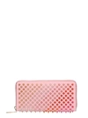 CHRISTIAN LOUBOUTIN PANETTONE SPIKED LEATHER WALLET,10530141