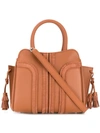 TOD'S TOD'S SELLA SMALL TOTE - BROWN,XBWANDAF100ITE12715222