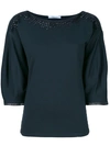 BLUMARINE EMBROIDERED DETAIL BLOUSE,105912742123