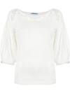 BLUMARINE EMBROIDERED DETAIL BLOUSE,105912742124