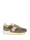 Saucony Shadow Original Taupe Color Sneakers In Lime/rosa
