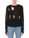 HELMUT LANG CUT OUT SWEATER,10530477