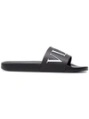 Valentino Garavani Vltn Logo Slides In Black