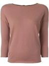 ASPESI ASPESI BACK BUTTONED TOP - PINK,3928398012680514