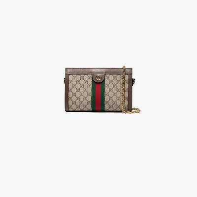 Gucci 'ophidia' Shoulder Bag In Neutrals