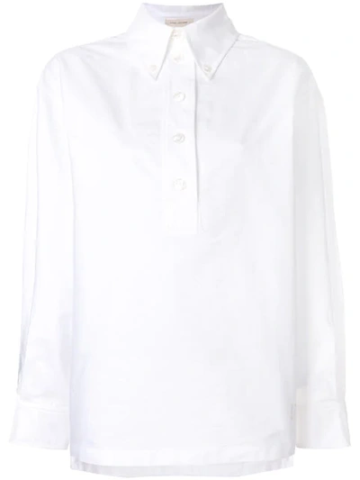 Marc Jacobs Oversized Collar Blouse In White