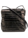 RICK OWENS panelled shoulder bag,RA18S0124LAC12678814