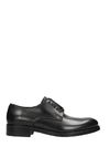 DSQUARED2 BLACK LEATHER LACE UP,10531108